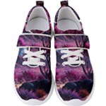 Landscape Landscape Painting Purple Purple Trees Men s Velcro Strap Shoes