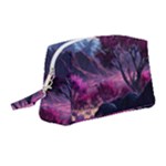 Landscape Landscape Painting Purple Purple Trees Wristlet Pouch Bag (Medium)