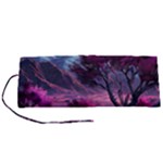 Landscape Landscape Painting Purple Purple Trees Roll Up Canvas Pencil Holder (S)