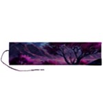 Landscape Landscape Painting Purple Purple Trees Roll Up Canvas Pencil Holder (L)