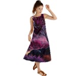 Landscape Landscape Painting Purple Purple Trees Summer Maxi Dress