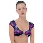 Landscape Landscape Painting Purple Purple Trees Cap Sleeve Ring Bikini Top