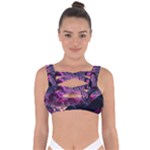 Landscape Landscape Painting Purple Purple Trees Bandaged Up Bikini Top