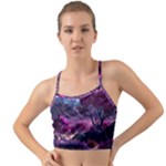 Landscape Landscape Painting Purple Purple Trees Mini Tank Bikini Top