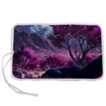 Landscape Landscape Painting Purple Purple Trees Pen Storage Case (M)