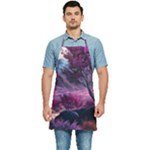 Landscape Landscape Painting Purple Purple Trees Kitchen Apron