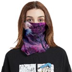 Landscape Landscape Painting Purple Purple Trees Face Covering Bandana (Two Sides)