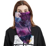 Landscape Landscape Painting Purple Purple Trees Face Covering Bandana (Triangle)