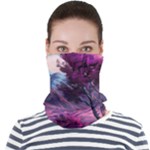 Landscape Landscape Painting Purple Purple Trees Face Seamless Bandana (Adult)