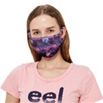 Landscape Landscape Painting Purple Purple Trees Crease Cloth Face Mask (Adult)