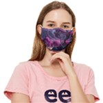 Landscape Landscape Painting Purple Purple Trees Fitted Cloth Face Mask (Adult)