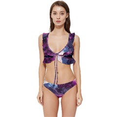Low Cut Ruffle Edge Bikini Set 