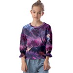 Landscape Landscape Painting Purple Purple Trees Kids  Cuff Sleeve Top