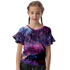 Kids  Cut Out Flutter Sleeves 