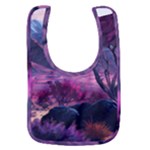 Landscape Landscape Painting Purple Purple Trees Baby Bib