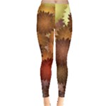 Flower Flora Decoration Pattern Drawing Floral Leggings 