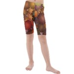 Flower Flora Decoration Pattern Drawing Floral Kids  Mid Length Swim Shorts