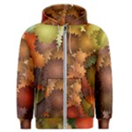 Flower Flora Decoration Pattern Drawing Floral Men s Zipper Hoodie