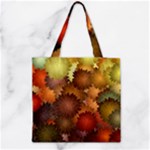 Flower Flora Decoration Pattern Drawing Floral Zipper Grocery Tote Bag