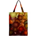 Flower Flora Decoration Pattern Drawing Floral Zipper Classic Tote Bag