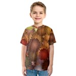 Flower Flora Decoration Pattern Drawing Floral Kids  Sport Mesh Tee