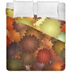 Flower Flora Decoration Pattern Drawing Floral Duvet Cover Double Side (California King Size)