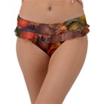 Flower Flora Decoration Pattern Drawing Floral Frill Bikini Bottoms