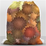 Flower Flora Decoration Pattern Drawing Floral Drawstring Bag (Large)