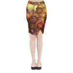 Flower Flora Decoration Pattern Drawing Floral Midi Wrap Pencil Skirt