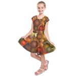 Flower Flora Decoration Pattern Drawing Floral Kids  Short Sleeve Dress