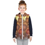 Flower Flora Decoration Pattern Drawing Floral Kids  Hooded Puffer Vest