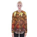 Flower Flora Decoration Pattern Drawing Floral Womens Long Sleeve Shirt