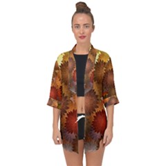 Open Front Chiffon Kimono 