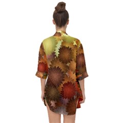 Open Front Chiffon Kimono 
