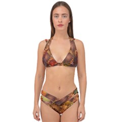 Double Strap Halter Bikini Set 