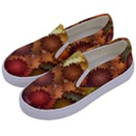 Flower Flora Decoration Pattern Drawing Floral Kids  Canvas Slip Ons