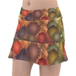 Flower Flora Decoration Pattern Drawing Floral Classic Tennis Skirt