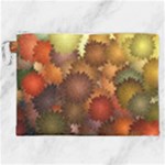 Flower Flora Decoration Pattern Drawing Floral Canvas Cosmetic Bag (XXL)