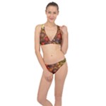 Flower Flora Decoration Pattern Drawing Floral Classic Banded Bikini Set 