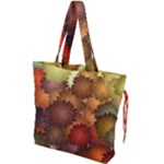 Flower Flora Decoration Pattern Drawing Floral Drawstring Tote Bag