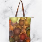 Flower Flora Decoration Pattern Drawing Floral Double Zip Up Tote Bag