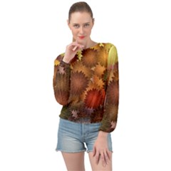 Banded Bottom Chiffon Top 