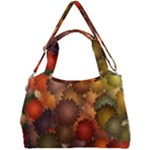 Flower Flora Decoration Pattern Drawing Floral Double Compartment Shoulder Bag