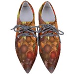 Flower Flora Decoration Pattern Drawing Floral Pointed Oxford Shoes