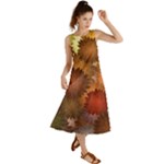 Flower Flora Decoration Pattern Drawing Floral Summer Maxi Dress