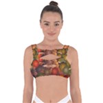 Flower Flora Decoration Pattern Drawing Floral Bandaged Up Bikini Top