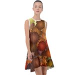 Flower Flora Decoration Pattern Drawing Floral Frill Swing Dress