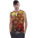 Flower Flora Decoration Pattern Drawing Floral Men s Regular Tank Top