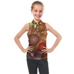 Flower Flora Decoration Pattern Drawing Floral Kids  Sleeveless Polo Tee