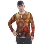 Flower Flora Decoration Pattern Drawing Floral Men s Pique Long Sleeve Tee